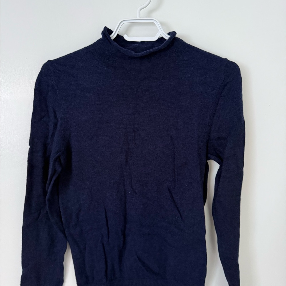 Aritzia Men's Deep Blue Turtleneck Sweater